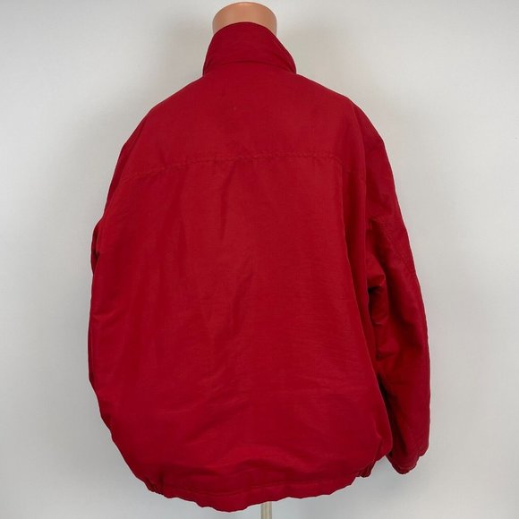 New England Patriots Embroidered Retro Logo Jacket NFL Football Red Size XL - Picture 3 of 4